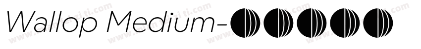 Wallop Medium字体转换